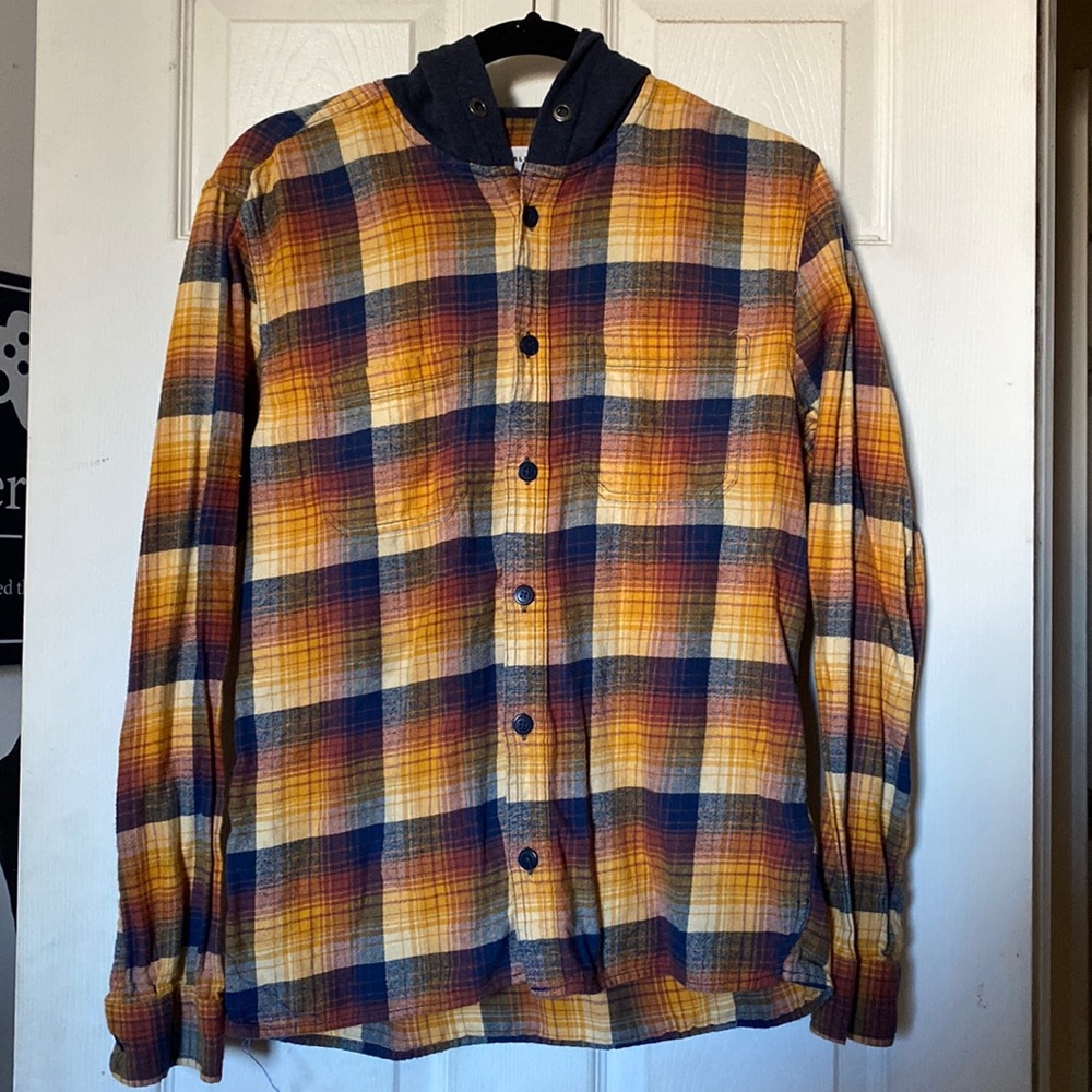 Flannel Hooded shirt